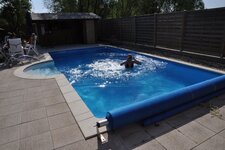 Badetreppe mittig im Pool selber bauen